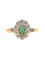 Bague 53 Bague ancienne pompadour émeraude diamants 58 Facettes 19-528-48