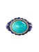 Bague 52 Bague art déco turquoise pain de sucre lapis lazuli diamants 58 Facettes 19-470-53