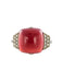 Bague 53 Bague Calcédoine pain de sucre et Diamants 58 Facettes 17-261-53-1