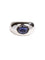 Bague 53 Bague Jonc Or blanc Iolite 58 Facettes 05300CD
