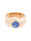 Bague Bague jonc or jaune saphir et diamant 58 Facettes 0