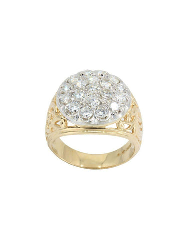 Bague BAGUE MODERNE PAVAGE DIAMANTS 58 Facettes 044811