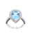 Bague BAGUE MODERNE TOPAZE, SAPHIRS ET DIAMANTS 58 Facettes 040291