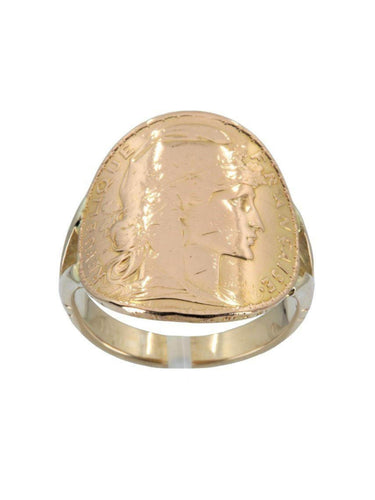 Bague BAGUE PIÈCE 20 FRANCS MARIANNE TUILÉE 58 Facettes 039481