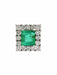 Bague 51 Bague platine émeraude entourage diamants 58 Facettes 1-775/4