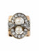 Bague 57 Bague rétro perles et diamants 58 Facettes 20-117-52