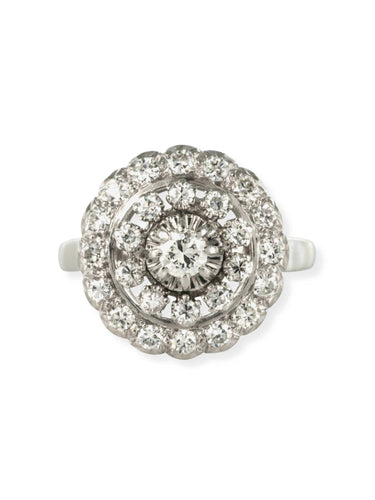 Bague 59 Bague ronde diamants 58 Facettes 19-481-48