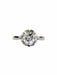 Ring 52 White gold diamond solitaire ring 58 Facettes TBU
