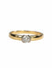 Ring 54 Solitaire Ring Yellow Gold Diamond 58 Facettes 06001CD