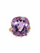 Ring 55 Vintage cushion amethyst ring 58 Facettes 19-132C-55