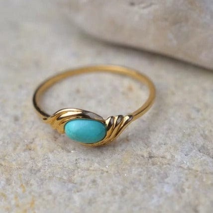 Bague Bague fine ciselée Turquoise 58 Facettes Ref1772