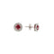 Boucles d'oreilles Boucles d'Oreilles Rubis Diamants Or Gris 58 Facettes BO232