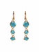 Earrings Pomellato earrings, Capri model, blue topaz and turquoise 58 Facettes