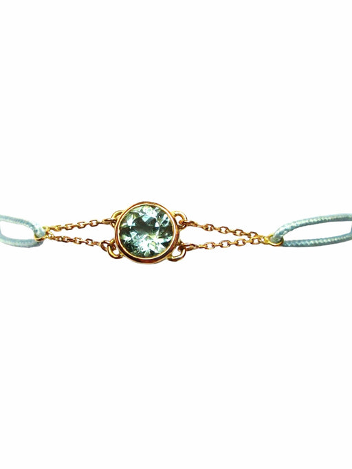 Bracelet Bracelet “Les Petits Acrostiches” Light blue tourmaline 58 Facettes