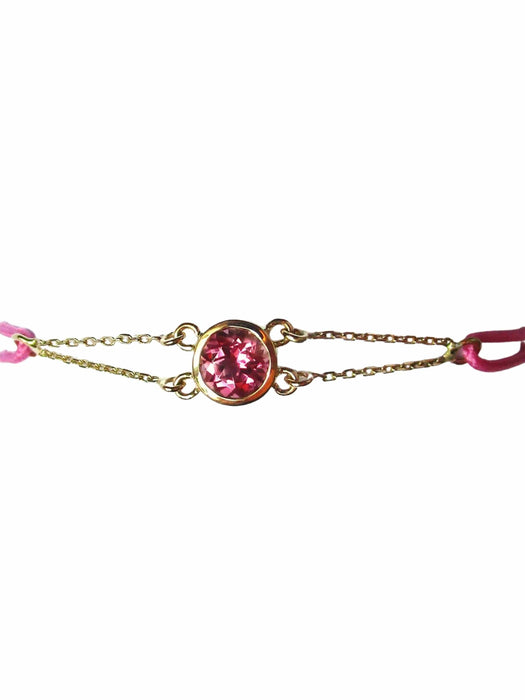 Bracelet Bracelet "Les Petits Acrostiches" Tourmaline rose 58 Facettes