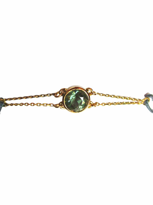 Bracelet Bracelet "Les Petits Acrostiches" Tourmaline vert-gris 58 Facettes