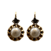 Boucles d'oreilles Boucles d'oreilles dormeuses en or, perles et diamants 58 Facettes 24/10-27