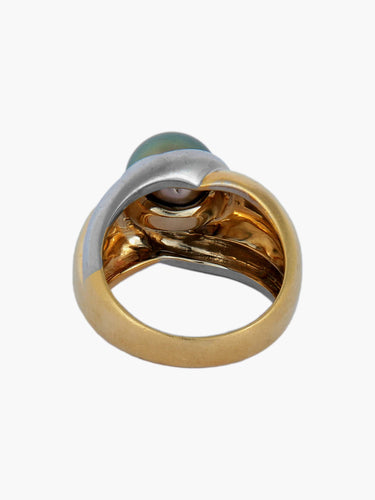 Bague Bague perle noire de Tahiti 58 Facettes