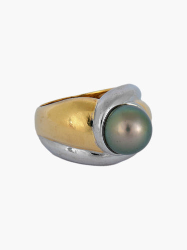 Bague Bague perle noire de Tahiti 58 Facettes