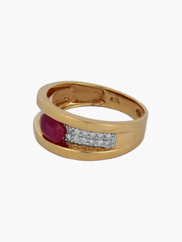 Bague Bague Rubis et diamants 58 Facettes