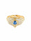 Bague 52 Bague saphir cabochon or jaune et diamants 58 Facettes 812