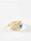 Bague 52 Bague saphir cabochon or jaune et diamants 58 Facettes 812