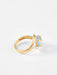 Ring 51 Yellow gold and Aquamarine ring 58 Facettes 574