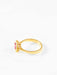 Ring 54 Yellow gold ring with central ruby ​​and diamonds 58 Facettes 761