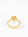 Ring 54 Yellow gold ring with central ruby ​​and diamonds 58 Facettes 761