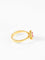Bague 54 Bague or jaune rubis central et diamants 58 Facettes 761
