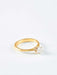 Ring 51 Yellow gold and diamond solitaire ring 58 Facettes 956