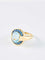 Bague 56 Bague or jaune, saphirs et topaze 58 Facettes 931