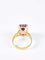 Bague 57 Bague Cocktail or jaune et améthyste 58 Facettes 958