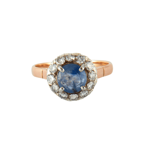 Bague 60 Bague Ancienne Saphir Diamants 58 Facettes