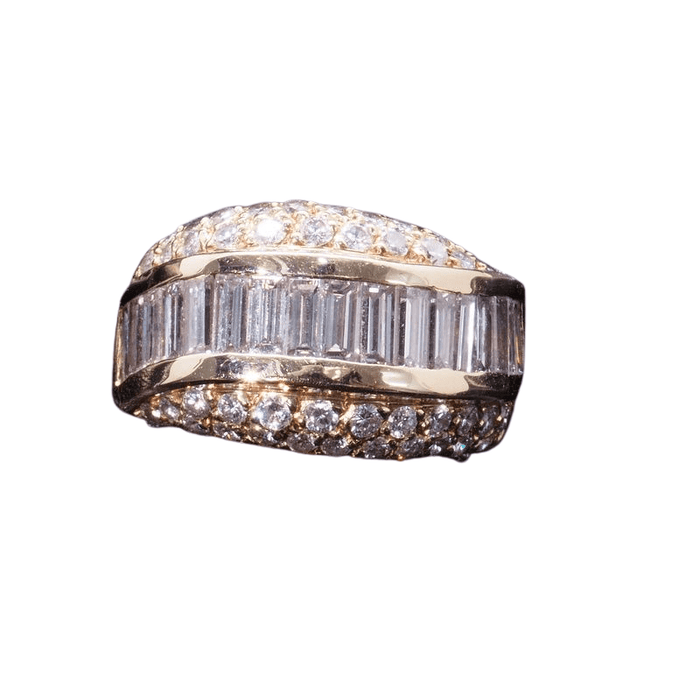 Bague 51 Bague diamants baguette 58 Facettes 21792