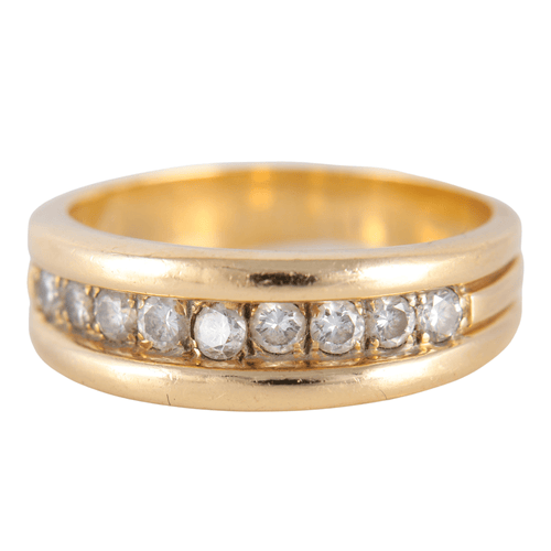 Bague 59 Bague Bandeau Diamants 58 Facettes JE441