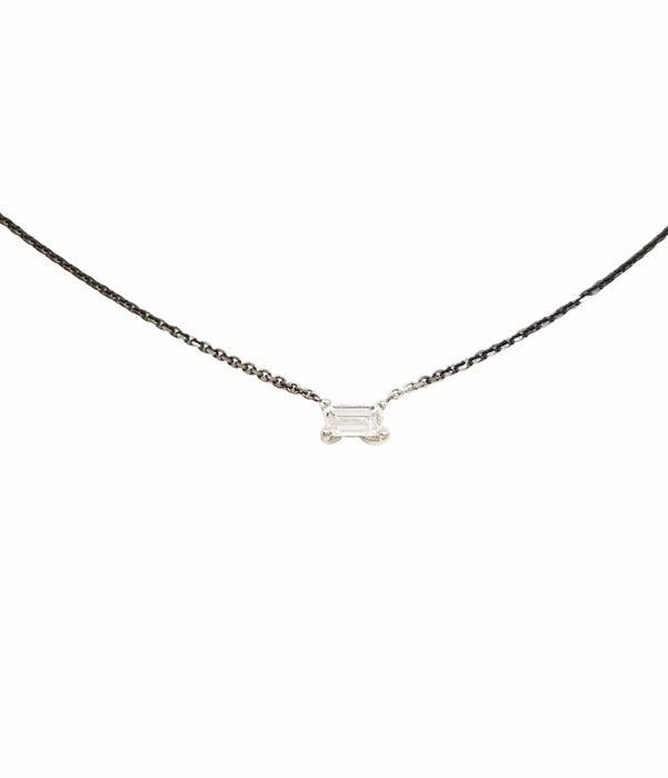 Collier Collier Or blanc Diamant 58 Facettes 578792RV