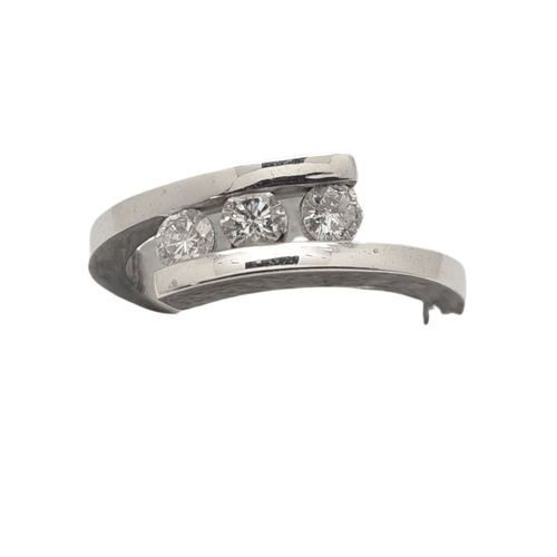 Bague 54 Bague en Or blanc, diamants 58 Facettes