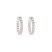 Boucles d'oreilles Créoles Diamants Or Gris 58 Facettes BO198