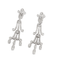 Boucles d'oreilles Boucles pendantes en or gris, diamants 58 Facettes