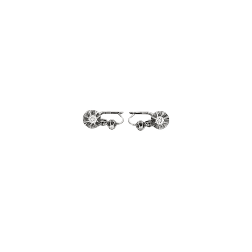 Boucles d'oreilles Boucles d’oreilles Or blanc Diamants 58 Facettes