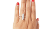 Bague 56 Bague marquise en Or bicolore et Diamants 58 Facettes 30627
