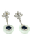 Boucles d'oreilles Boucles d’oreilles art déco en platine, diamants et jade vert 58 Facettes