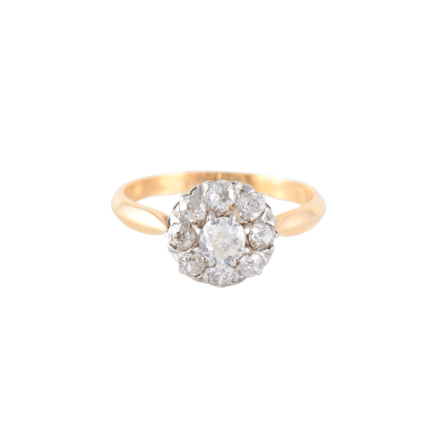 Bague Bague ancienne diamant or platine 58 Facettes