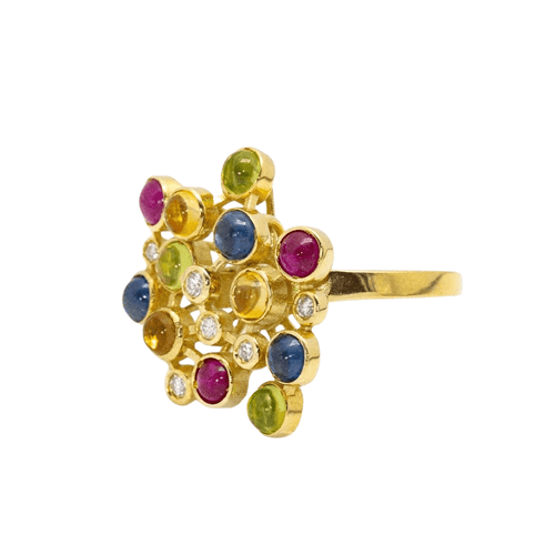 Bague 56.5 Bague COLOR BUBBLES en Or et Diamants 58 Facettes D360262JE