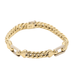 Bracelet Bracelet or barbu alterné 58 Facettes E359320