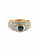 Ring 47 Ring Bangle Yellow Gold Sapphire Diamonds 58 Facettes