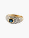 Ring 47 Ring Bangle Yellow Gold Sapphire Diamonds 58 Facettes