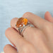 Bague 51.5 Bague Lorenz Baümer en Or, Citrine et Diamants 58 Facettes