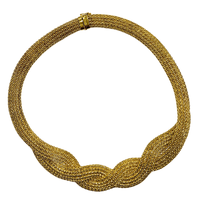 Collier Lumineux collier tressé or jaune 58 Facettes